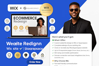 design wix squarespace website redesign wix squarespace website clone wix site
