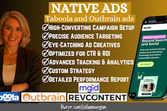 setup and manage taboola outbrain revcontent mgid native ads campaign