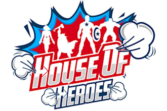 create a high quality superhero logo with satisfaction guaranteed
