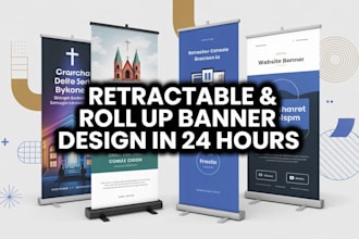 do retractable banner roll up pull up church banner website banner in 24 hours