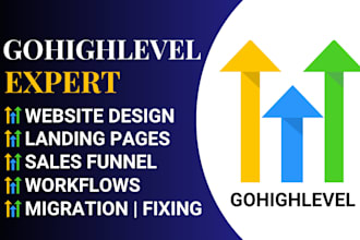 design gohighlevel website sales funnel landing page expert clone subaccount