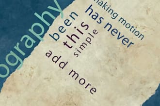 create a grungy typography style video intro