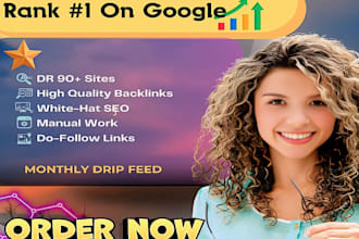 build SEO optimized contextual backlinks on DR 90 sites