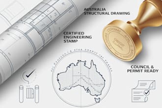 do australia house plans and certified stamp for permits