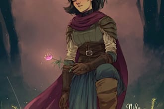 draw your dnd party art or dnd character art no ai