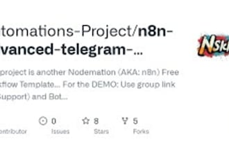 develop an n8n telegram bot for customer support automation
