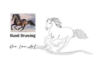 draw one line art illustration continuous line portrait