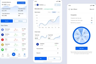 develop professional investment app, for ios and android