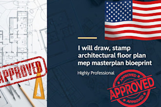 draw stamp architectural floor plan mep masterplan blueprint