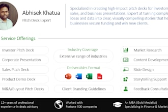 create professional investor pitch decks