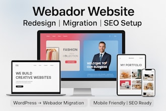 build webador website redesign migrate wordpress hostinger seo redesign