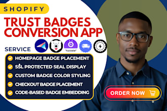 setup shopify trust badge avada essential tz seoant conversion bear iconito app
