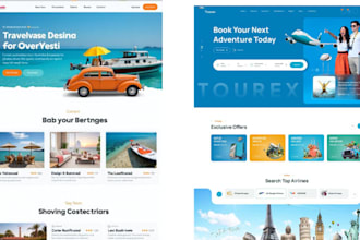 design travel agency, tour operator and vacation rental website tourism website