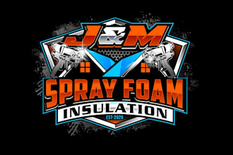 create exclusive and marvelous spray foam logo design