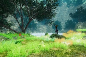 create metaverse spatial io world, furry avatar, vrchat game world environment