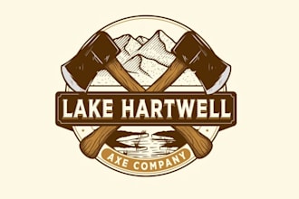 design axe throwing venue logo