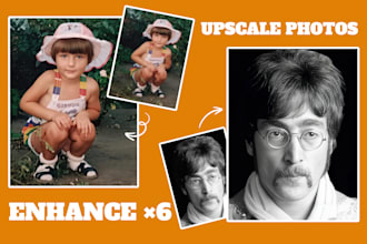 sharpen, unblur, upscale and enhance your photo, logo, or illustration