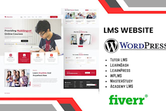 develop wordpress lms website using moodle lms, learnpress wplms and lifter lms
