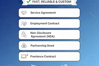 draft professional contracts, agreements, or legal documents