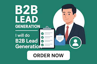 be your professional b2b lead generation expert