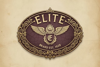 design vintage elite logo