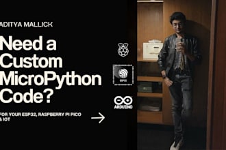 develop custom micropython code and libraries for your esp32 or rpi pico