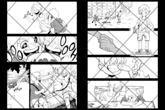draw an amazing manga page for you