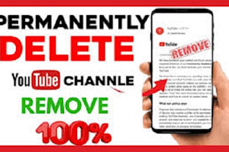 permanently delete negative youtube channels and remove bad links and video