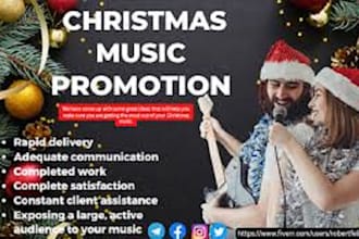promote viral christmas music promotion for spotify music