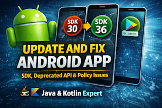 upgrade android app to latest sdk, fix deprecated apis, gradle and policy