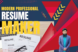 create a professional resume and modern CV design
