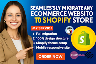 seamlessly migrate odoo squarespace prestashop website to shopify migration