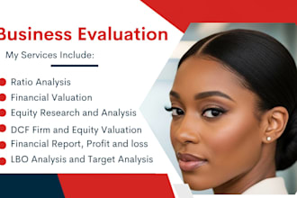 provide CPA business valuation, 409a, dcf appraisal report, financial analysis