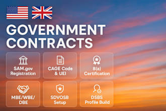 help you with 8a, mbe, dbe,sdvosb,vosb,hubzone, wbenc,nmsdc, leed certification