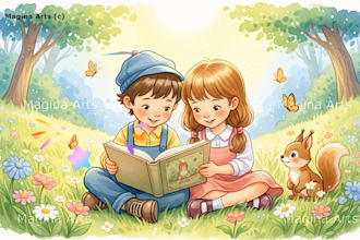 erstellen sie aquarellillustrationen für kinderbücher und kindergeschichten