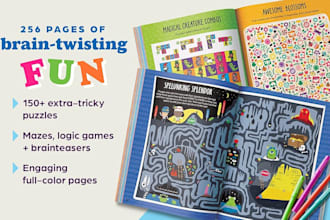 design puzzle book crossword sudoku maze word search bingo game for amazon KDP