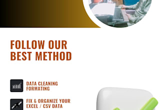 clean, format, and organize your data in excel