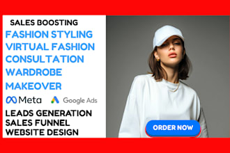generate virtual fashion consultation leads fashion styling service website