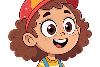 draw cartoon vector portrait or illustration
