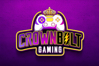 create a 3d gaming or youtube logo