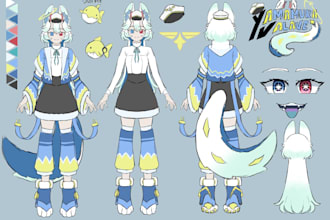 draw character reference sheet for your oc
