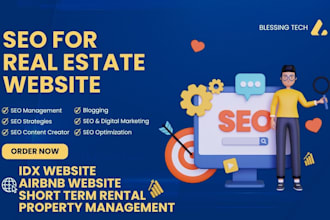 do SEO for your real estate idx website airbnb website, short term rental houzez