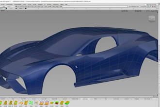 automotive product cad model car parts body kit design for 3d printing stl files