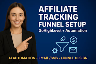 build an affiliate tracking sales funnel with gohighlevel and ai automation