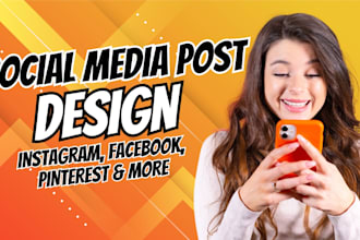 do social media post design, instagram post design, ad creative