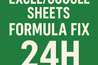 fix one excel or google sheets formula today