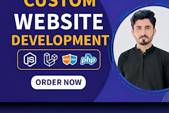 build a professional website in laravel