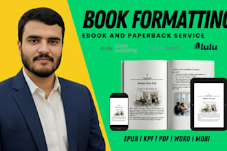publish and format your book on amazon kindle KDP professionally