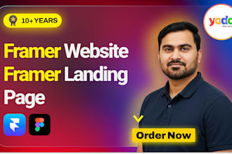 develop framer website and framer landing page
