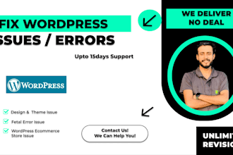 fix wordpress errors wordpress issues